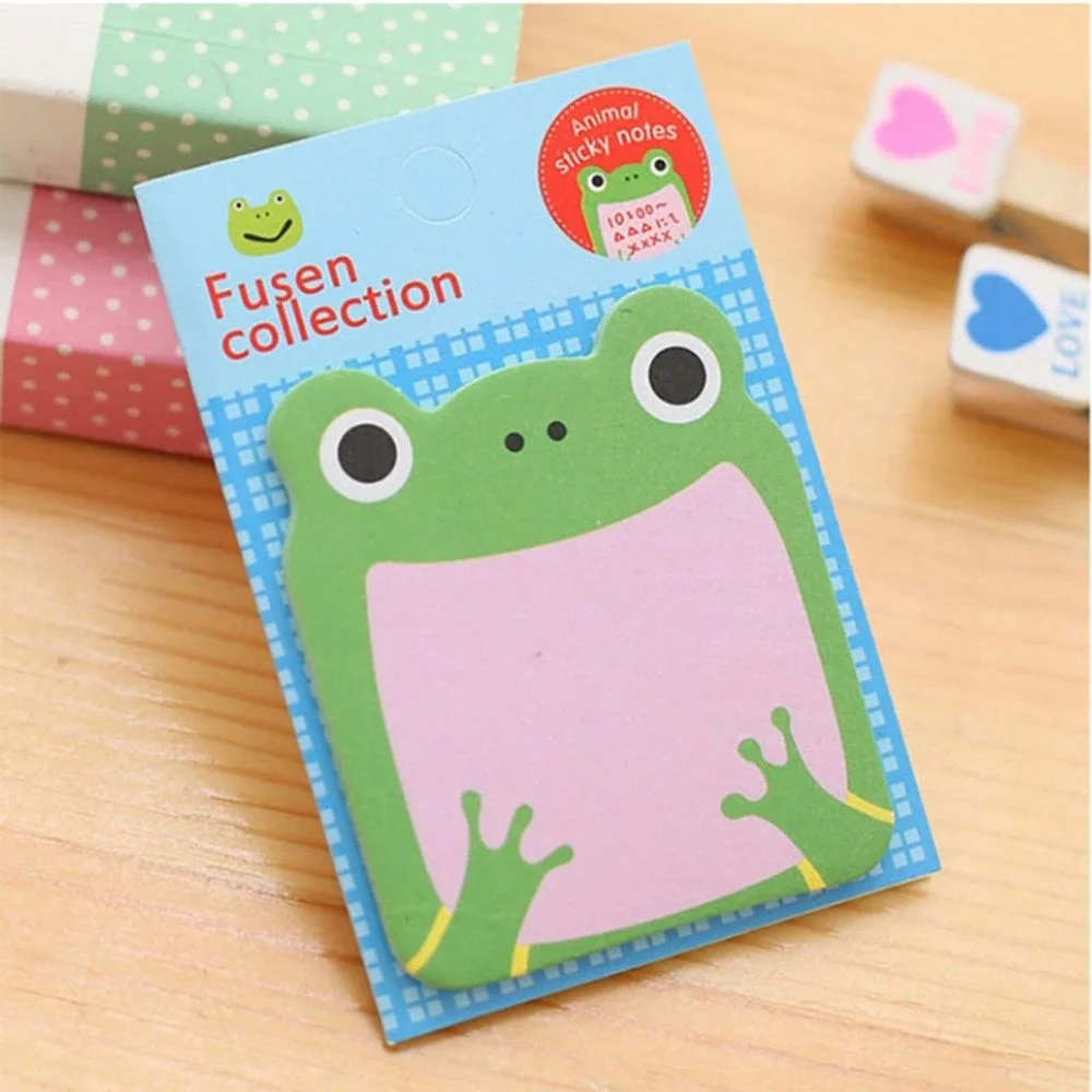 Set of 8 Kawaii Animal‎ Sticky Notes~~NIP